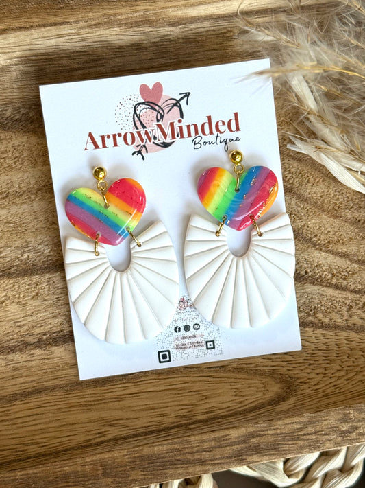 Handmade Free Spirit Pride Earrings