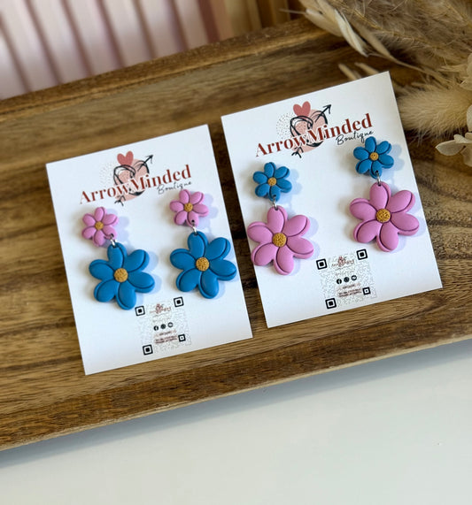 Handmade Silver Meadows Blossom Earrings