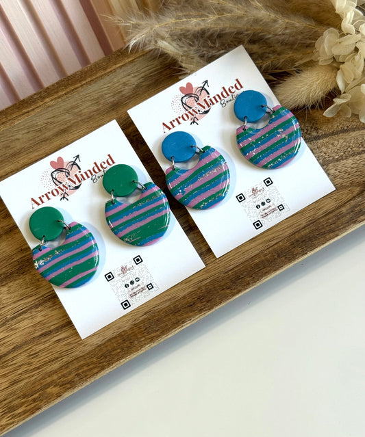 Handmade Silver Meadows Halo Earrings