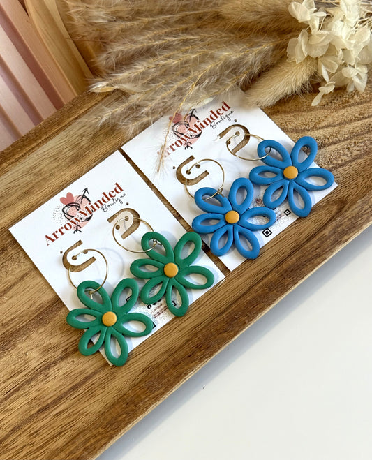 Handmade Silver Meadows Bloom Earrings