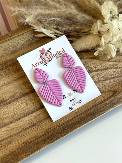 Handmade Silver Meadows Leafdrop Earrings