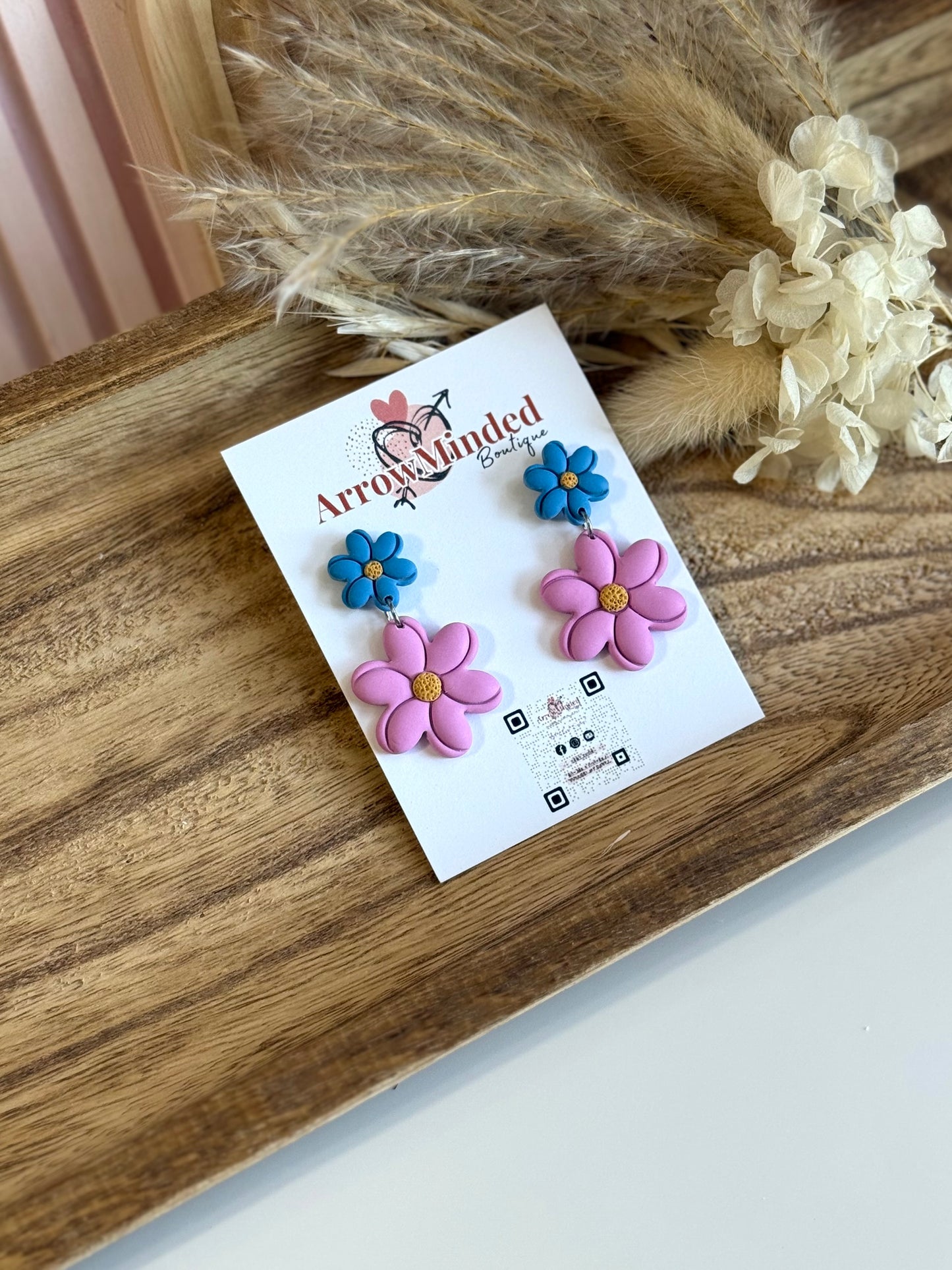 Handmade Silver Meadows Blossom Earrings