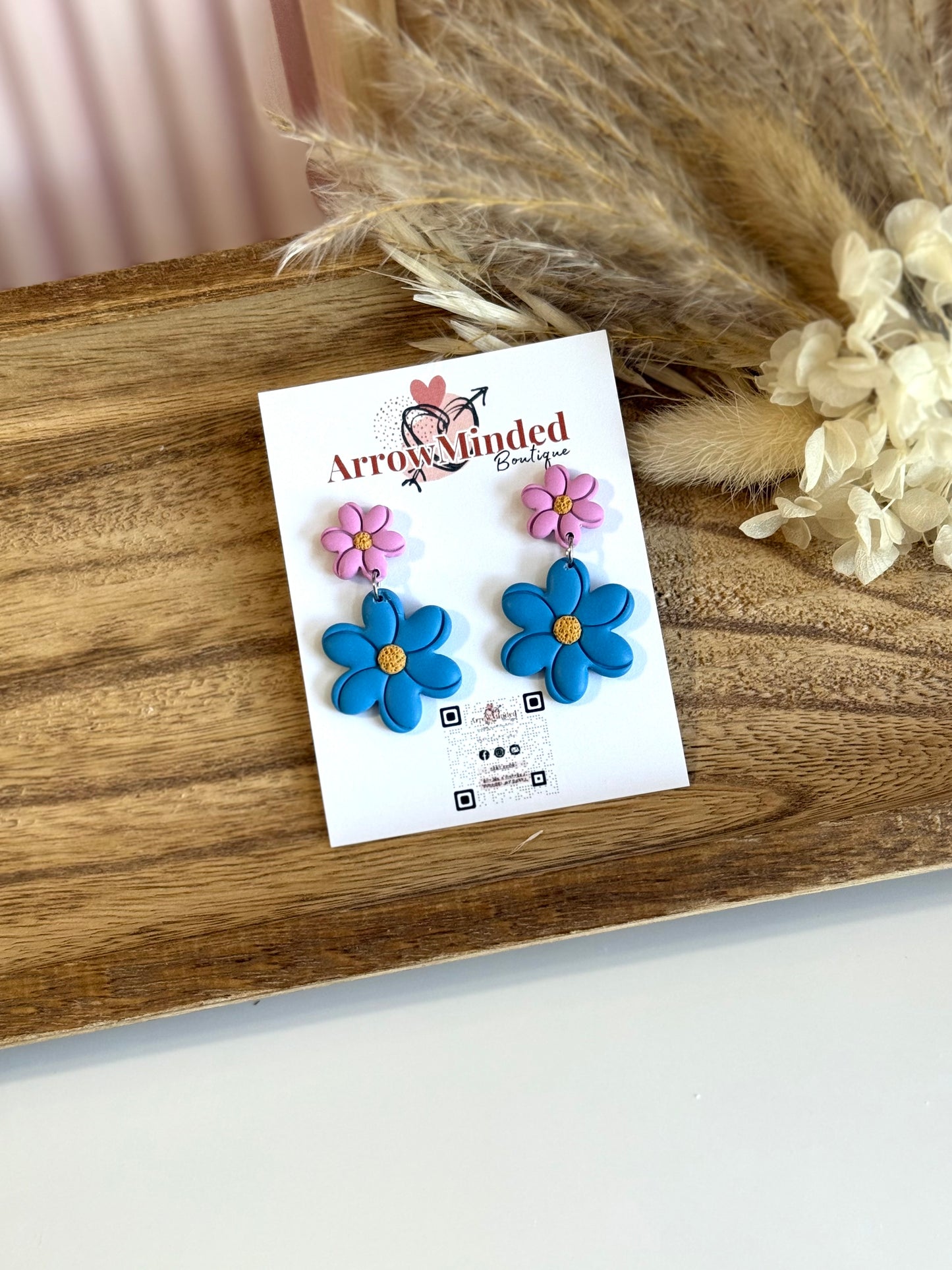 Handmade Silver Meadows Blossom Earrings