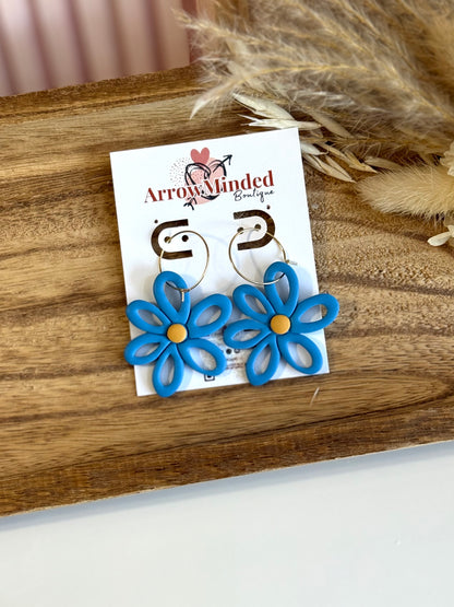 Handmade Silver Meadows Bloom Earrings