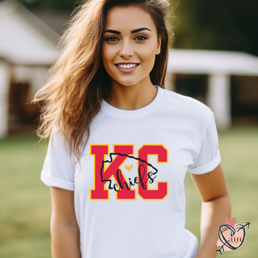 Kansas City Football Arrowhead Unisex Jersey Short Sleeve Tee