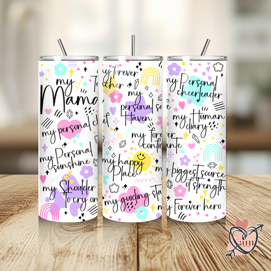 Mama Positive Words Tumbler, 20 oz