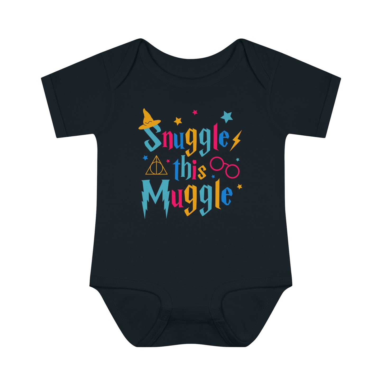 Baby Bodysuit "Snuggle this Muggle" Wizard Inspired
