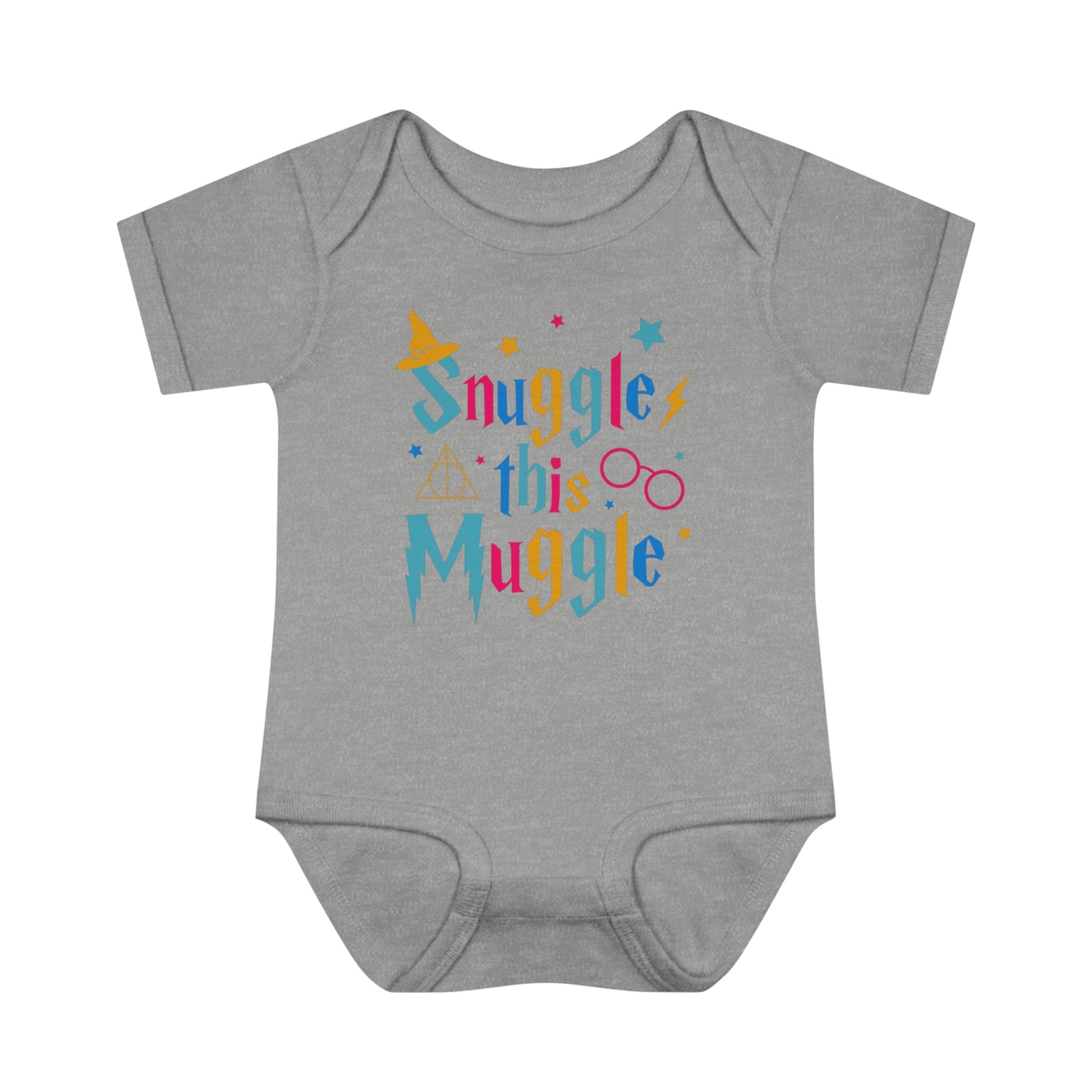 Baby Bodysuit "Snuggle this Muggle" Wizard Inspired
