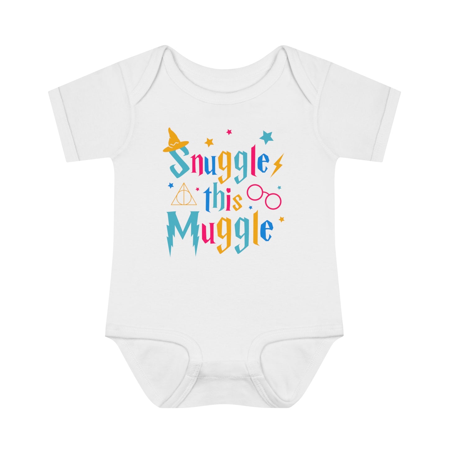 Baby Bodysuit "Snuggle this Muggle" Wizard Inspired